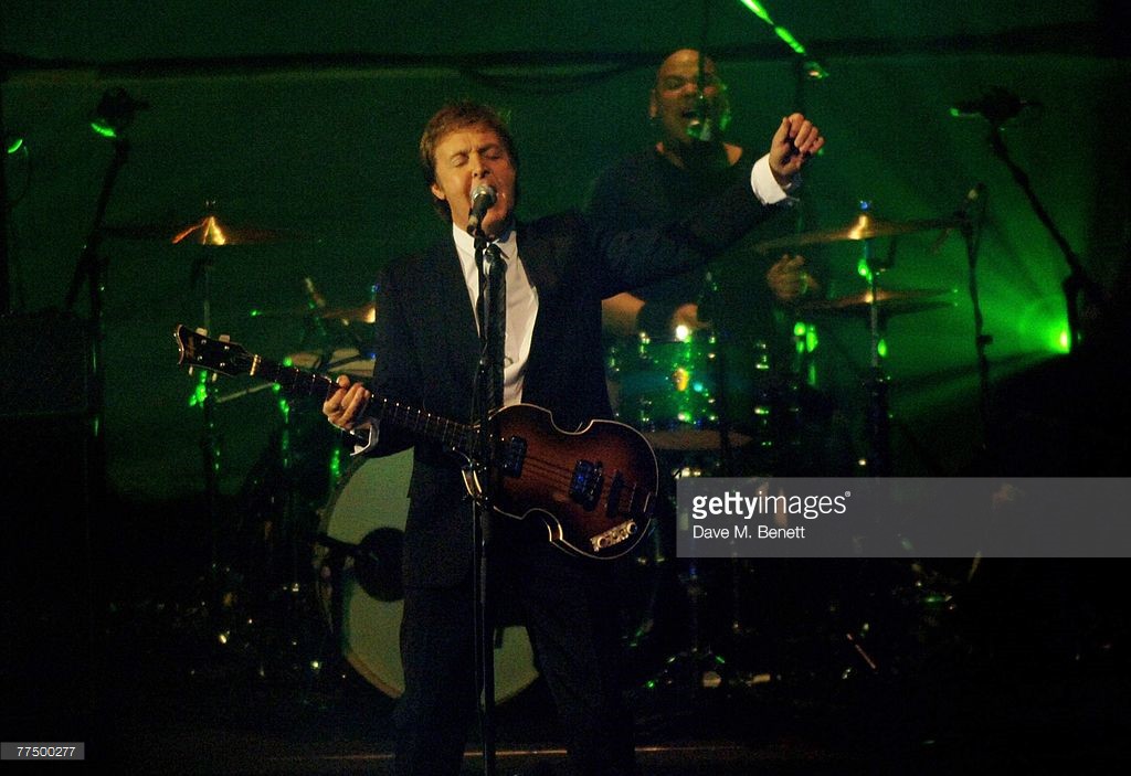 Sir Paul McCartney performs during the BBC Electric Proms, at the Roundhouse on October 25, 2007 in London, England.